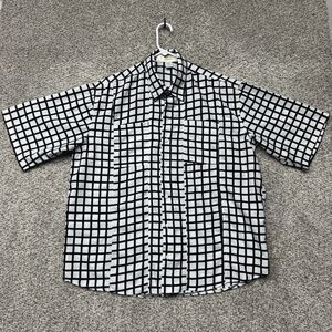 Universal Studios Back To The Future Marty McFly Plaid Cosplay Costume Shirt L